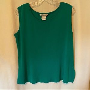 Exclusively Misook Green Tank Top